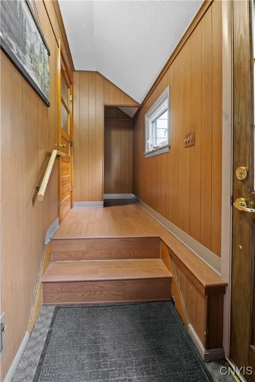 Mudroom adjacent to the garage