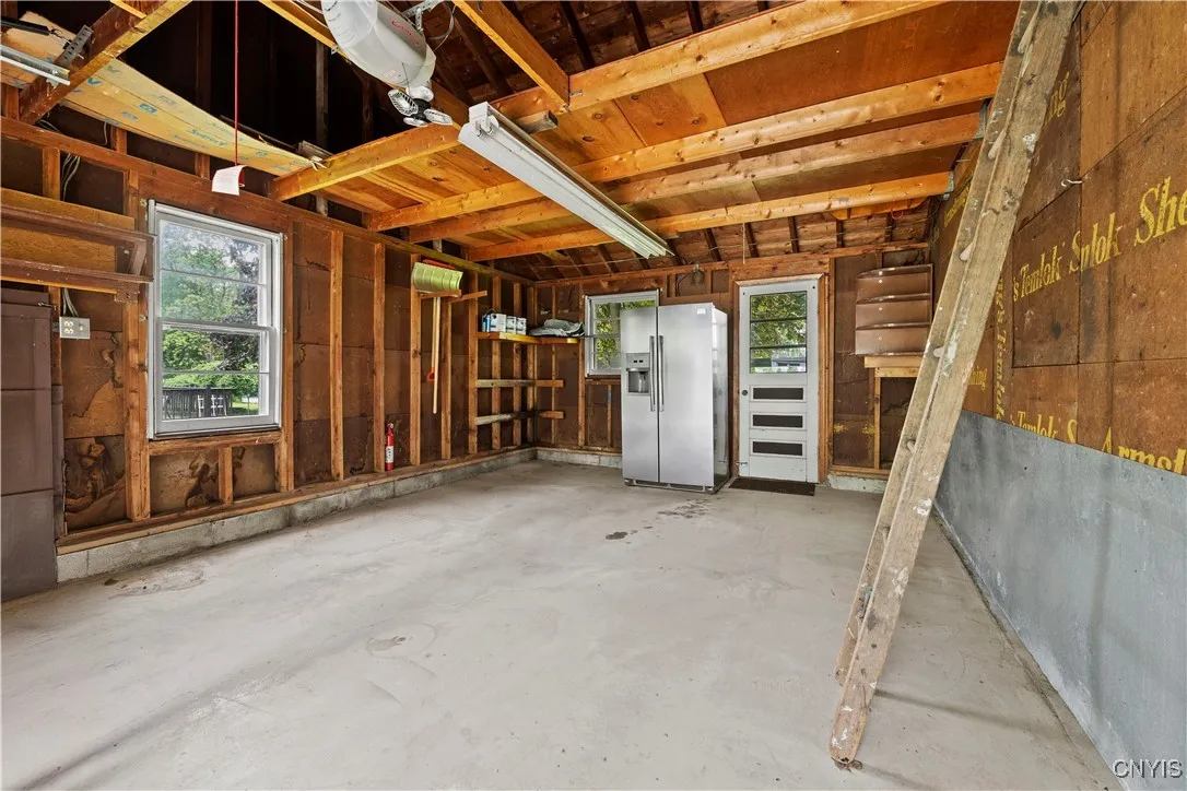 Storage above the garage