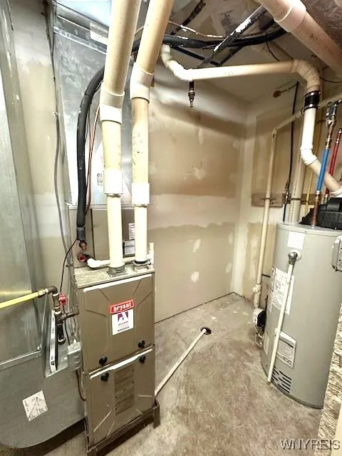 Individual HVAC and HW Tank.