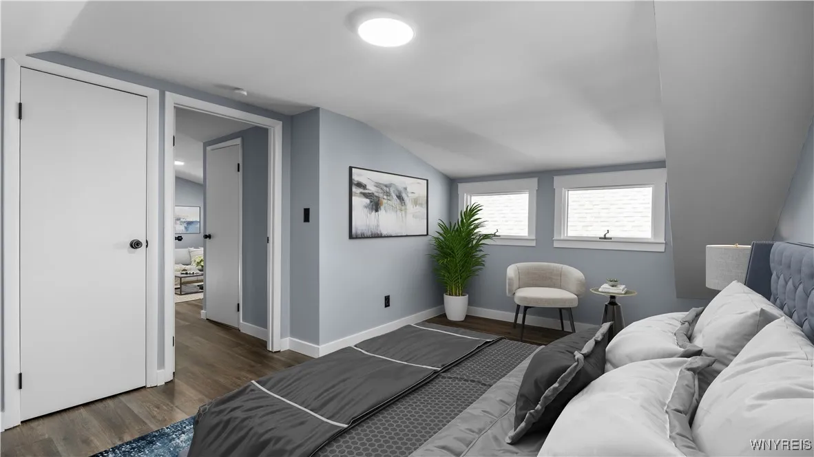 Virtually Staged Bedroom 3 Second Floor