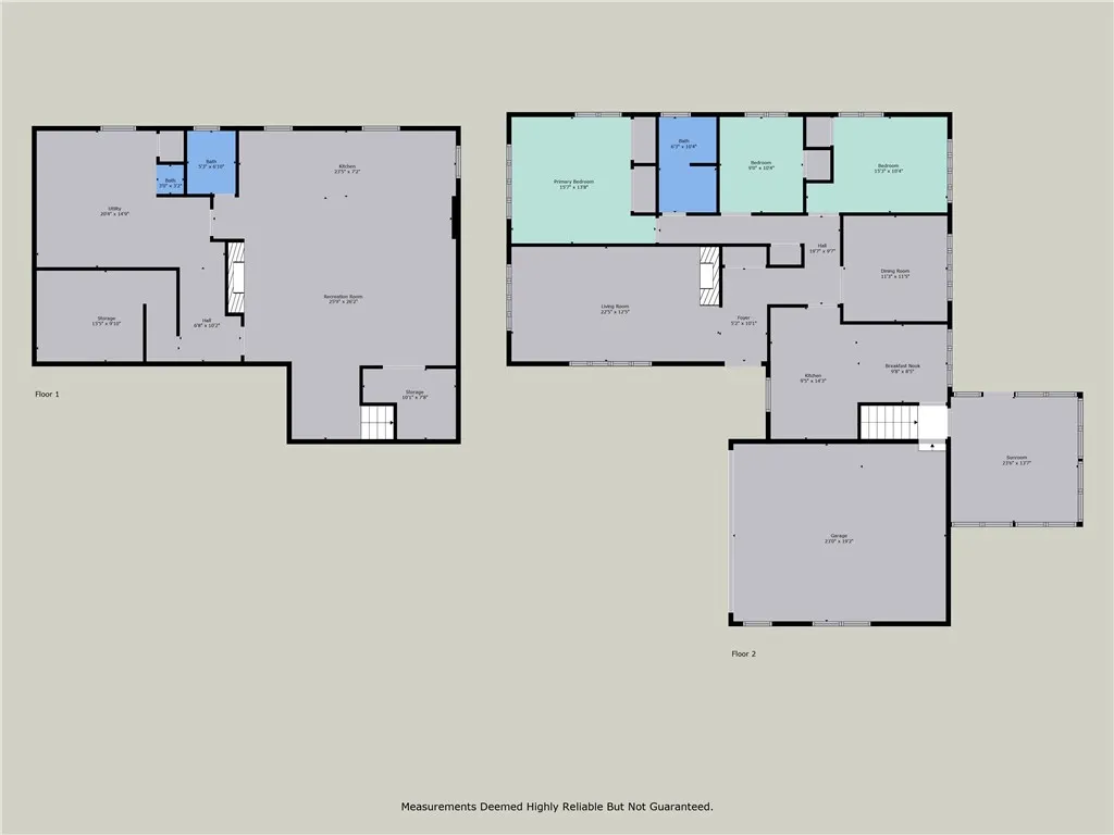 First Level and Basement