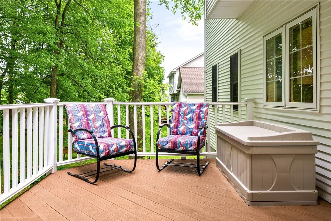 Deck off the kitchen