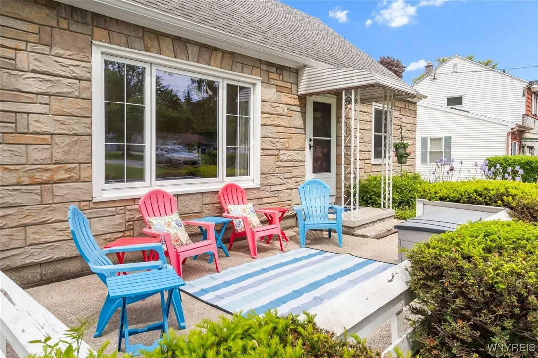 Enjoy the large front patio!