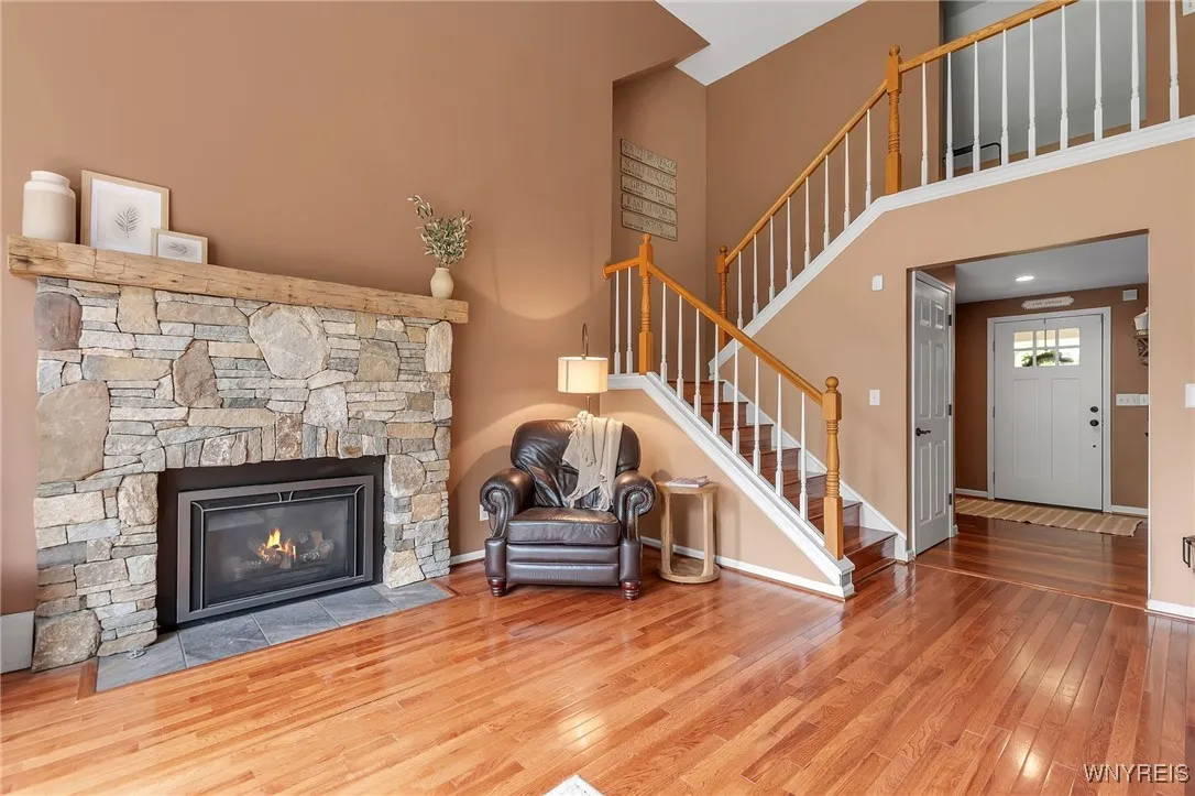 Rustic Gas Fireplace
