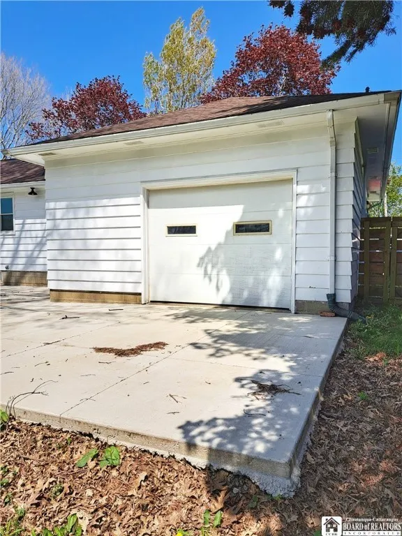 Overhead Door on Back of Garage