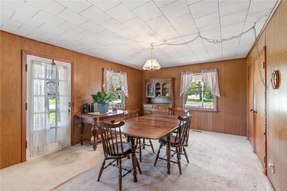 The living room with views of the countryside!