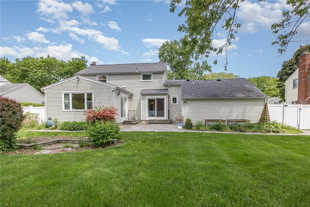 Rear View- level lot with loads of privacy
