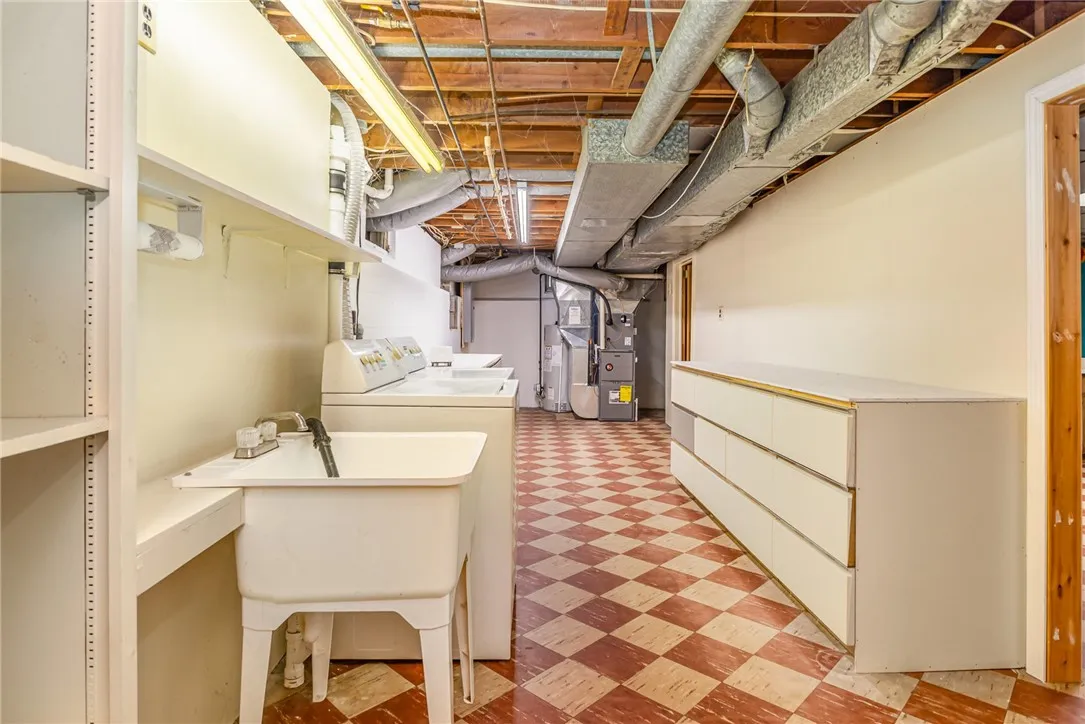 Lower Level - laundry and utility area