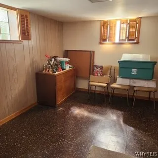 bedroom in basement