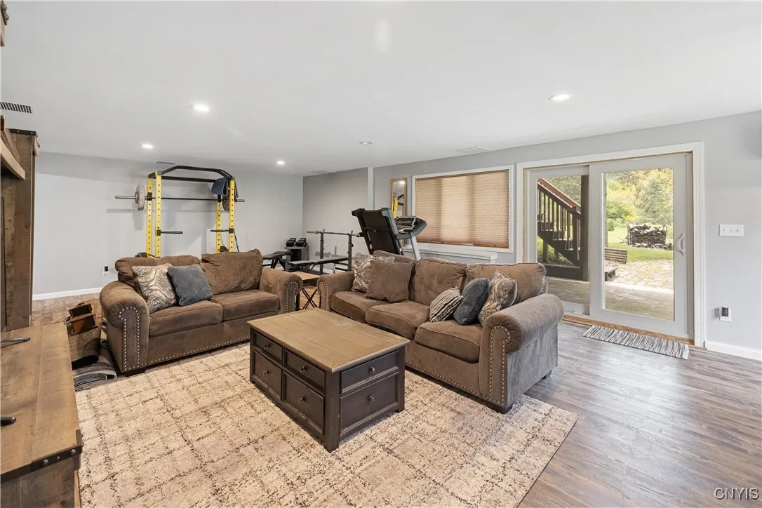 Lower level living area