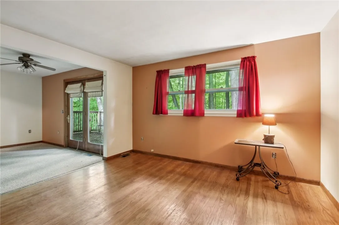 primary bedroom with bath