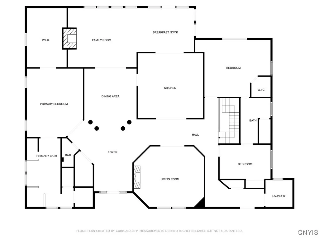 Main level floor plan
