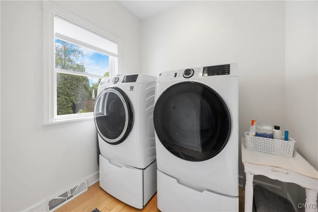 Laundry room on main level.