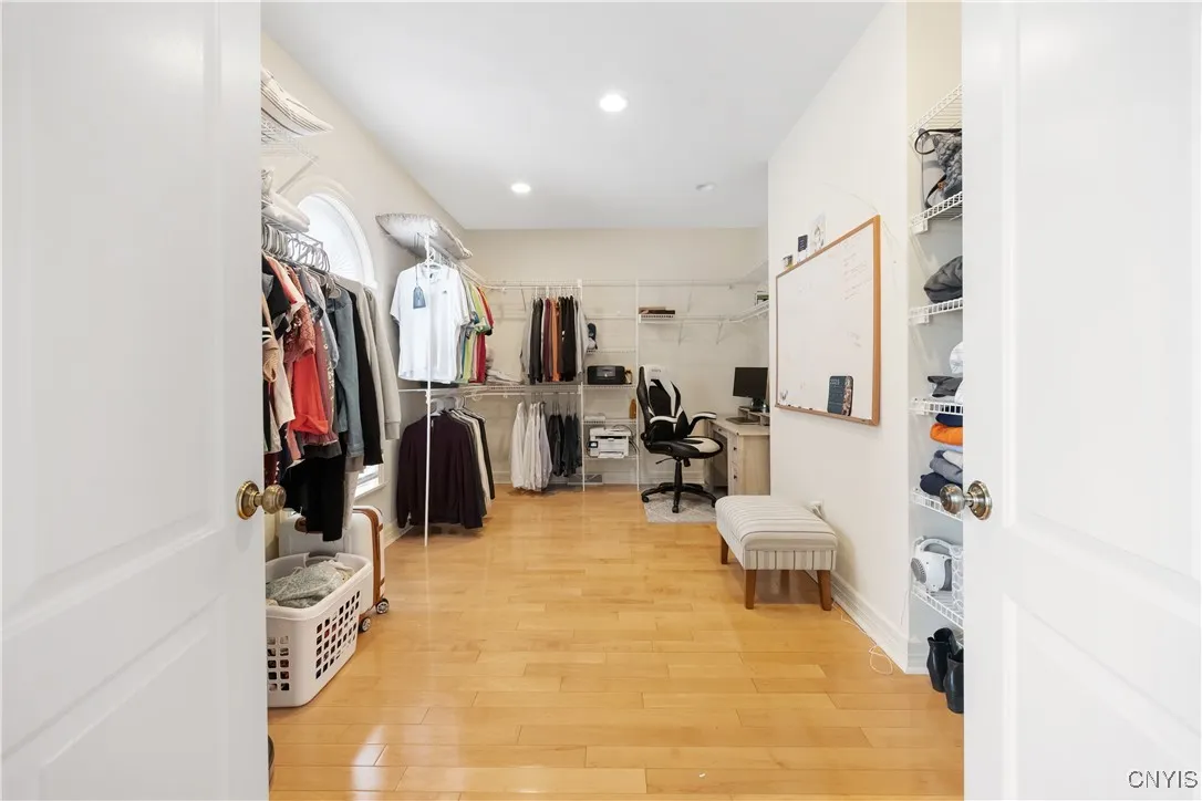 Entering the walk in closet.