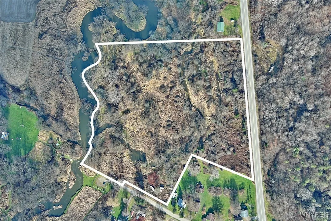 Ariel view with lot lines