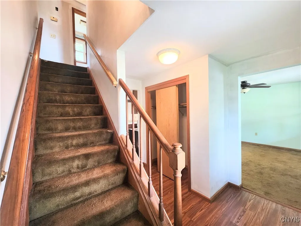 Interior walls newly primed with