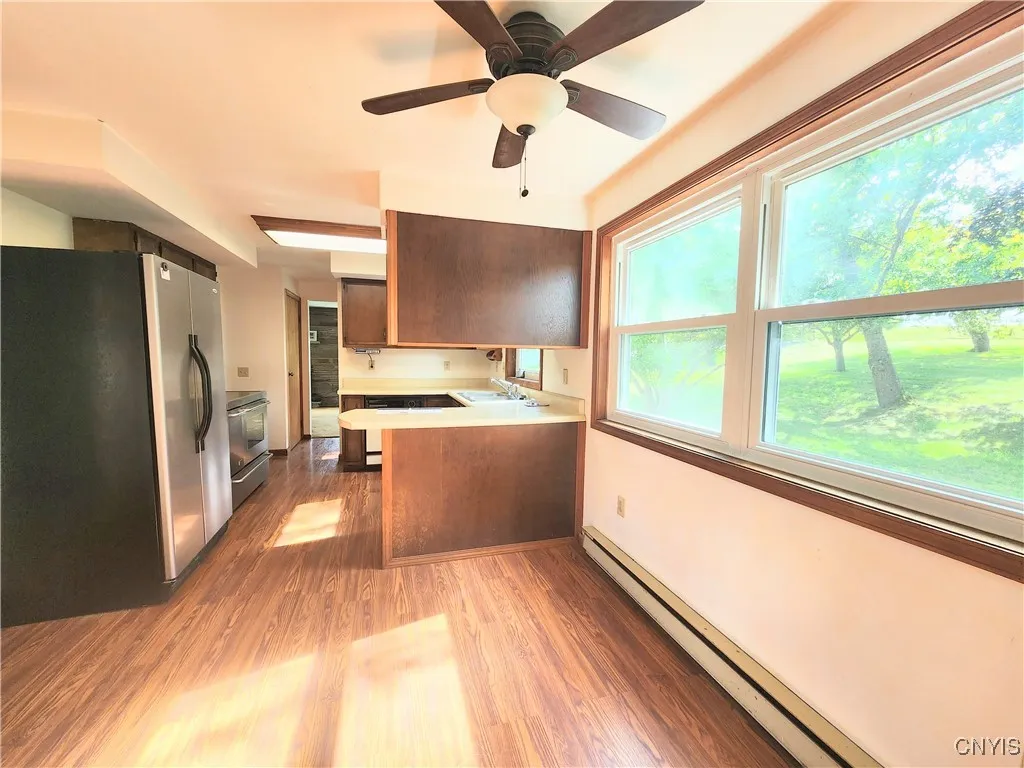 Generous eat-in kitchen dining