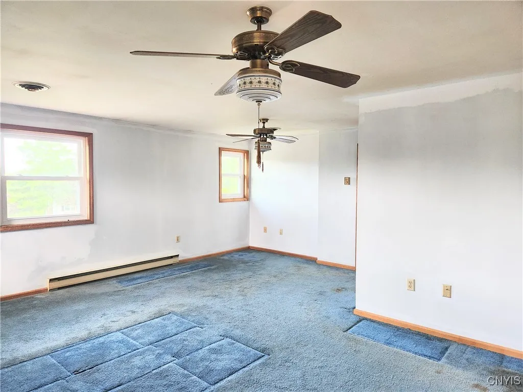 2nd floor primary suite, 18' x 19' northeast facing