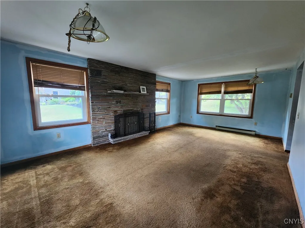 Spacious 13' x 21' Living Room (lights are hardwired to wall switch)