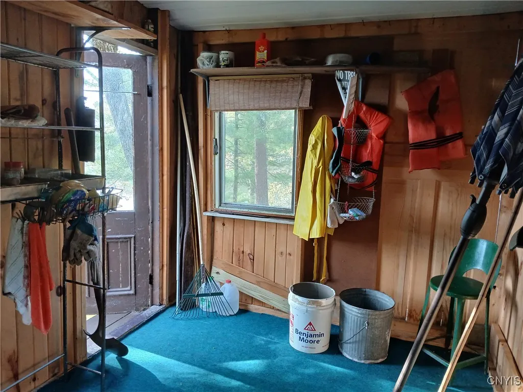 Shed interior