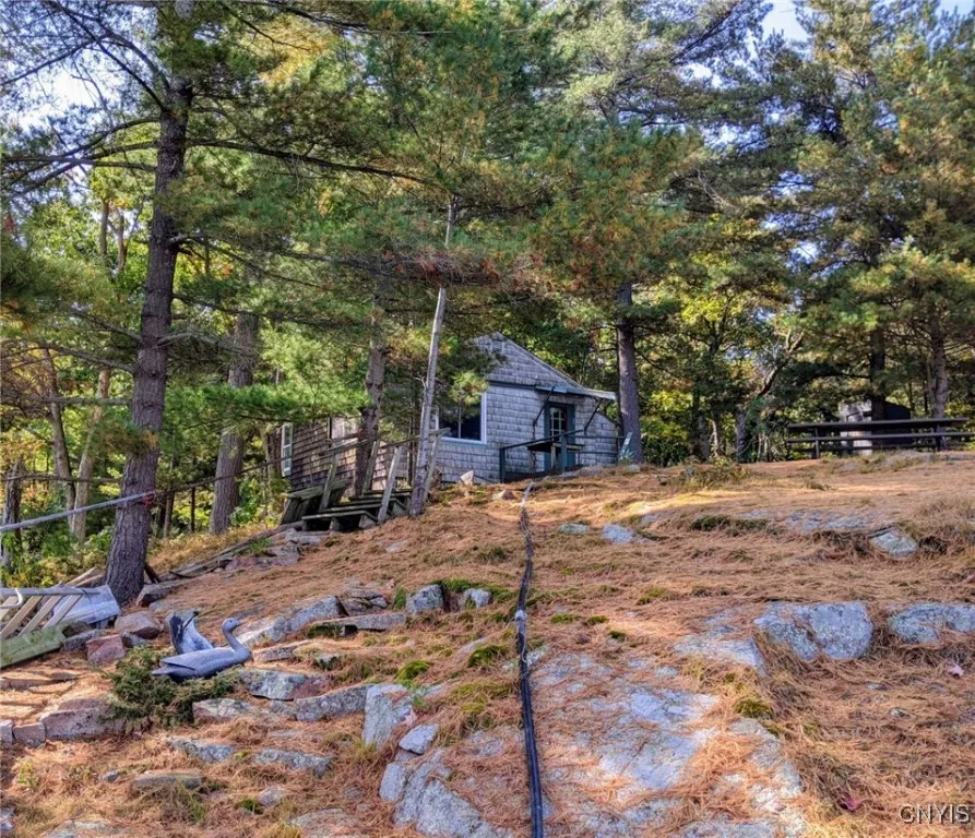 Side view of cottage
