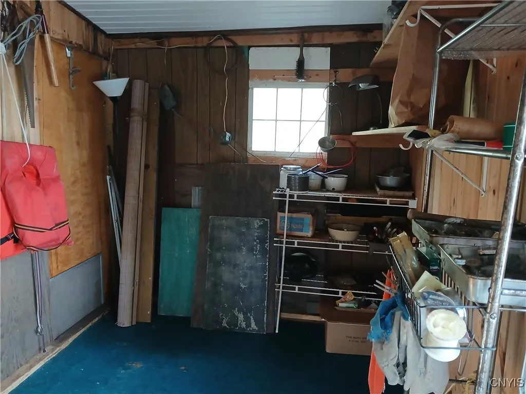 Shed interior