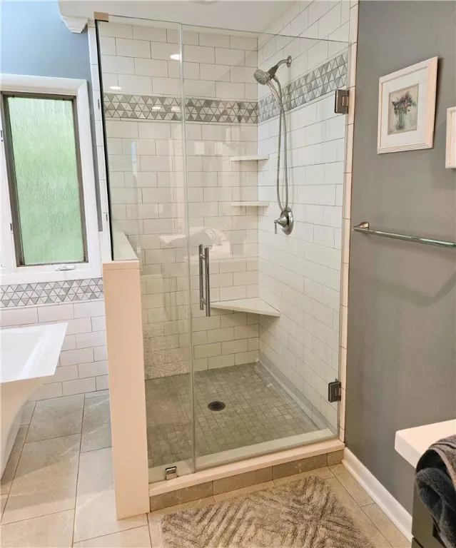 Complete with a seperate shower...