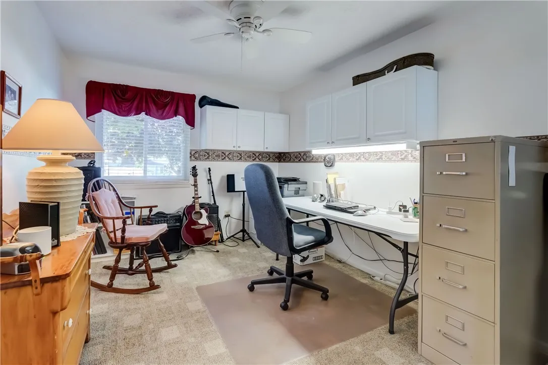 2nd bedroom on main floor- currently being used as an office.
