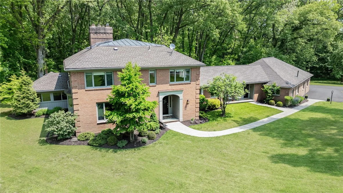 A private estate with a 2.77 acre lot.