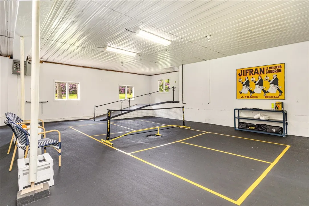 Indoor pickleball court