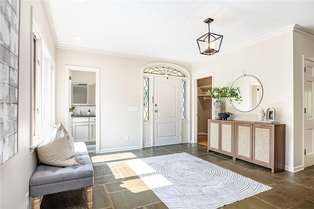 Large foyer with walk in closet
