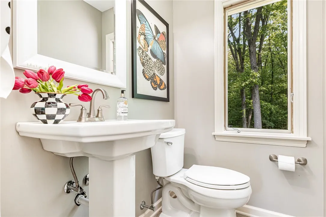 Second powder room in the first floor near the mudroom.