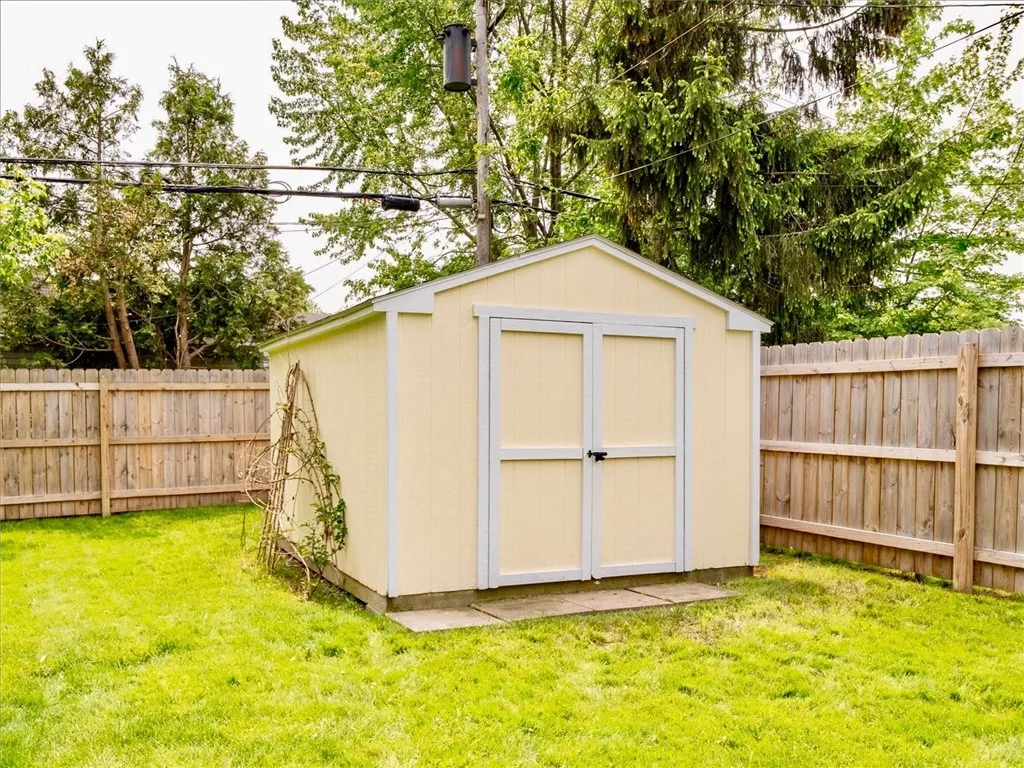 Shed included
