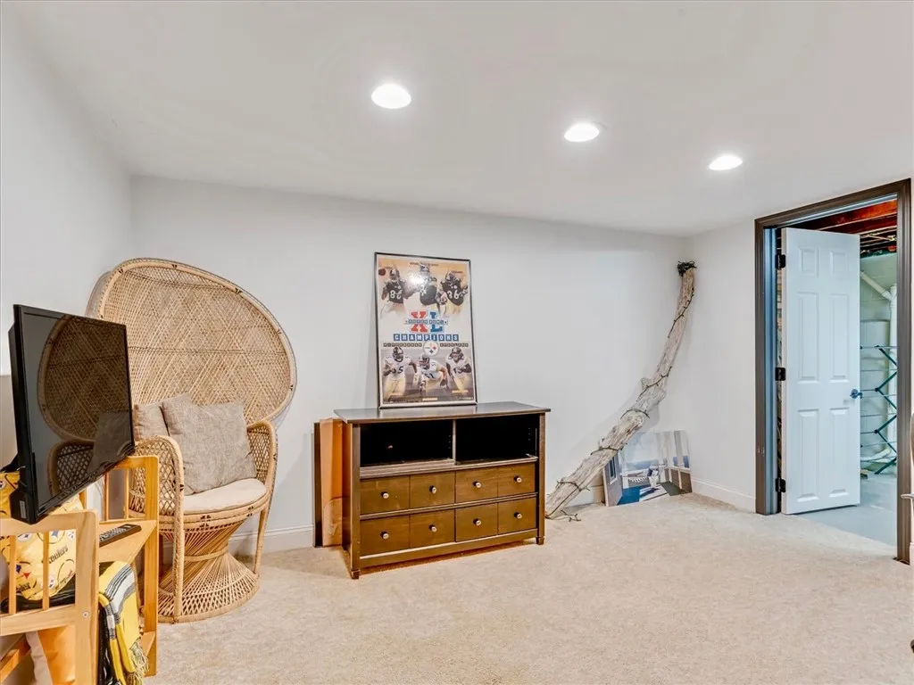 Partially finished basement