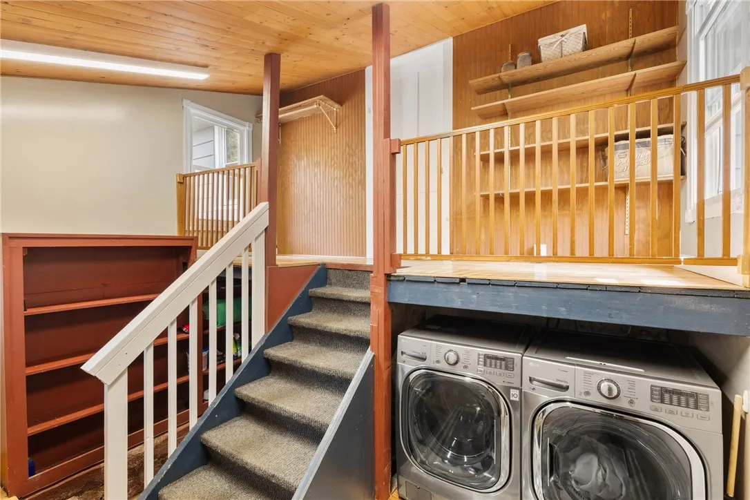 Very nice washer and dryer included!