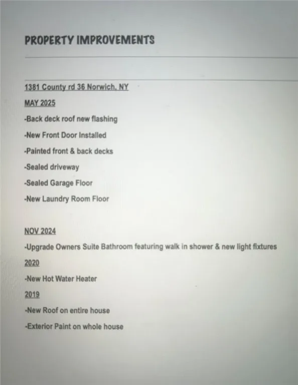 1381 County Rd 36, Norwich-town, New York 13815, Norwich, New York 13815, 3 Bedrooms Bedrooms, 9 Rooms Rooms,2 BathroomsBathrooms,Residential,For Sale,1381 County Rd 36, Norwich-town, New York 13815,R1611953