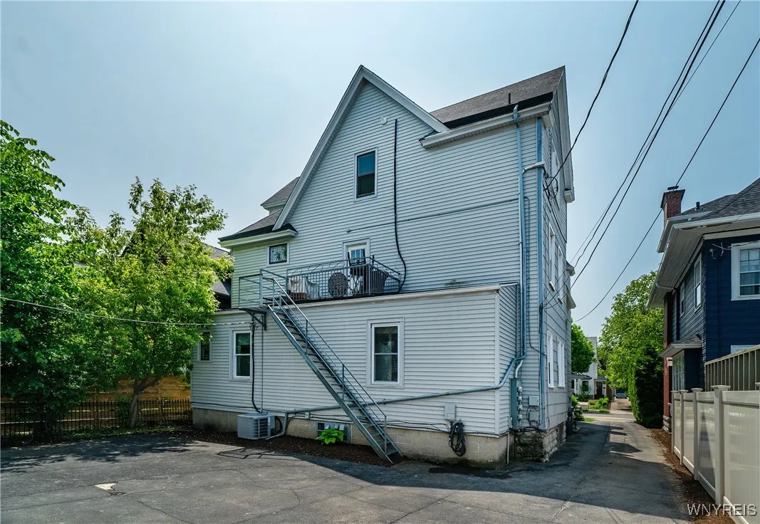 Rear of building