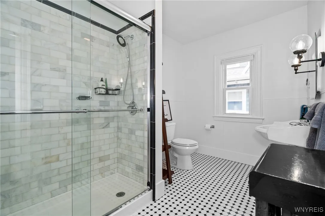 Second floor apartment bathroom