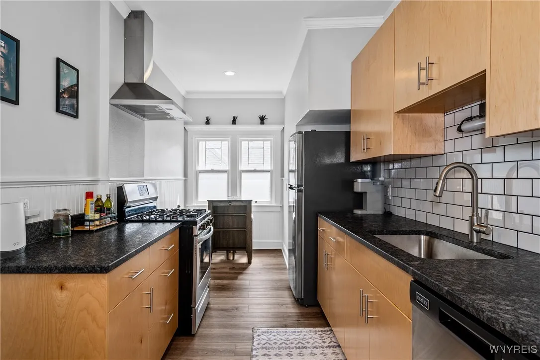 Third floor apartment kitchen