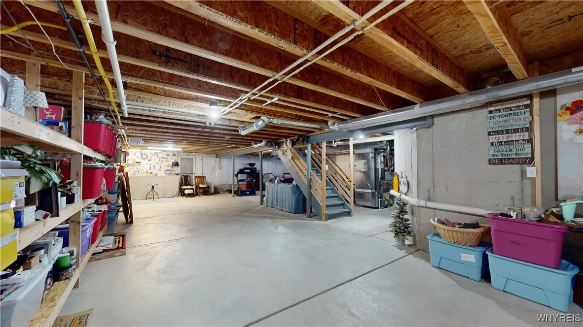 Basement is huge - floors have engineered joists