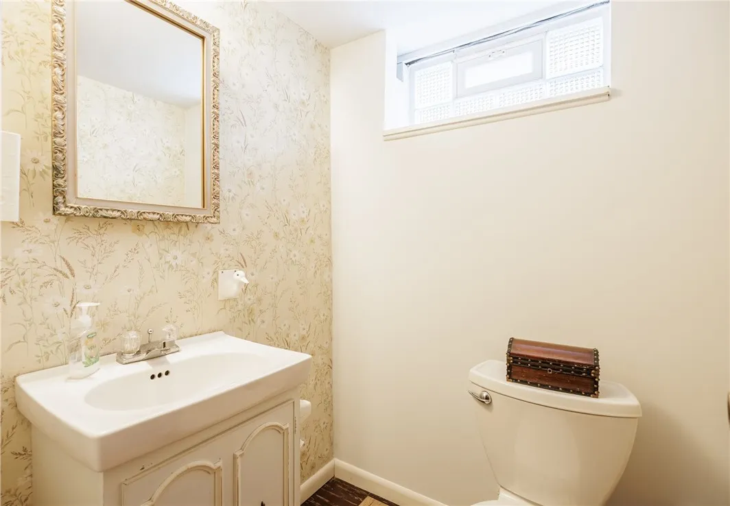 1/2 bath in basement