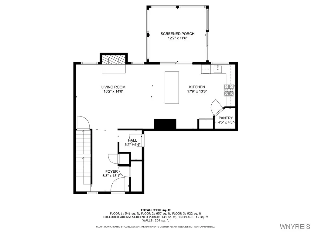 1st Floor.  4 Season Room off Kitchen (screened porch area).