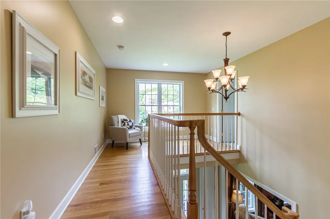 Upstairs hall wall