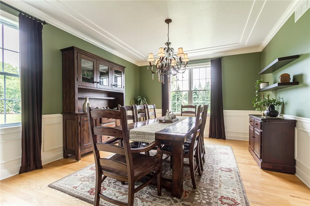 dining room facing west