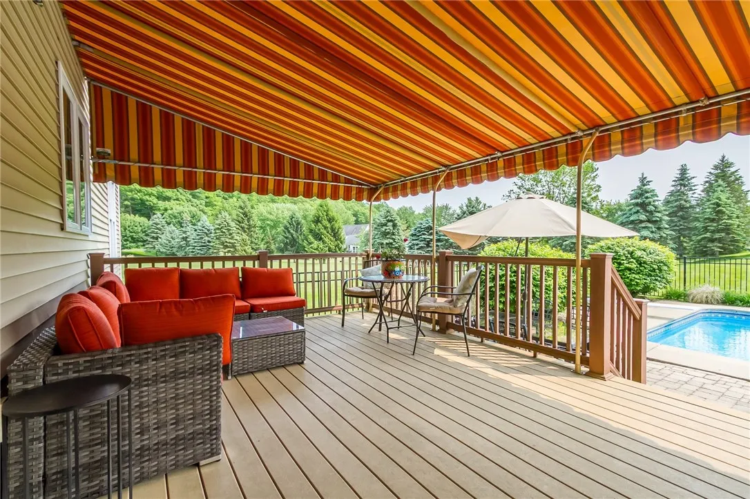 Rest under the awning