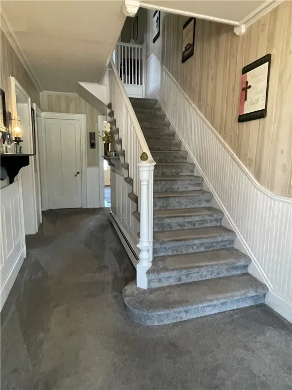 Center Hall with open staircase.