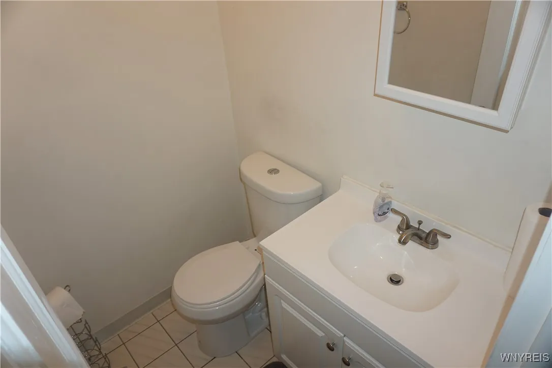 Half bath on first floor.