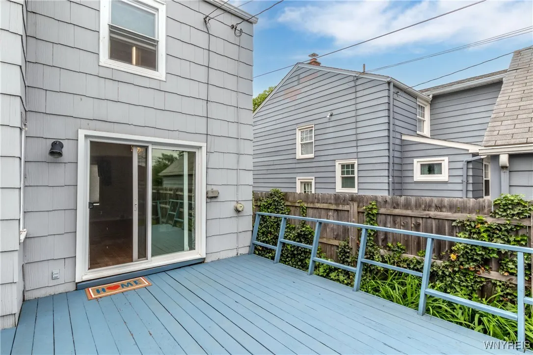 Spacious deck is perfect for our awesome WNY summers!
