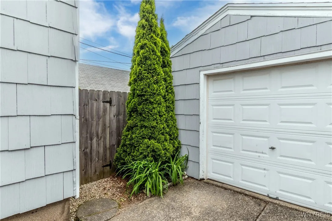 Use this gate to go from driveway to backyard