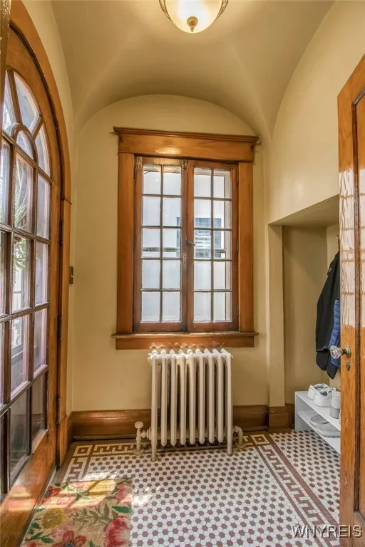 Natural wood doors and windows...